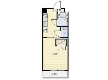 ボンセジュールナガイ(1DK/2階)の間取り写真