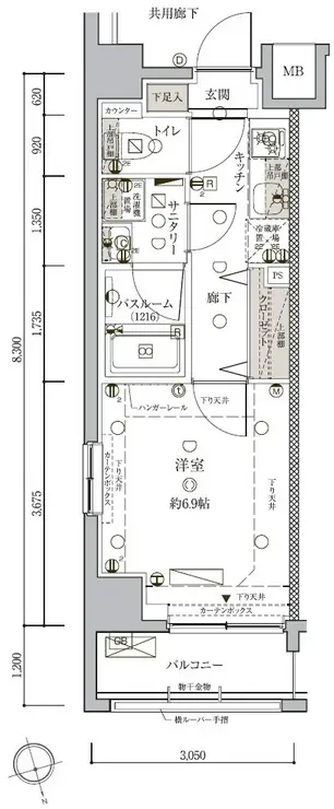 クレヴィスタ板橋西台 7階階 間取り