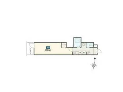 クラブレジデンス東青梅(1K/1階)の間取り写真