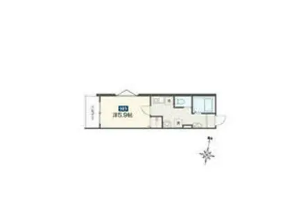 クラブレジデンス東青梅(1K/1階)の間取り写真