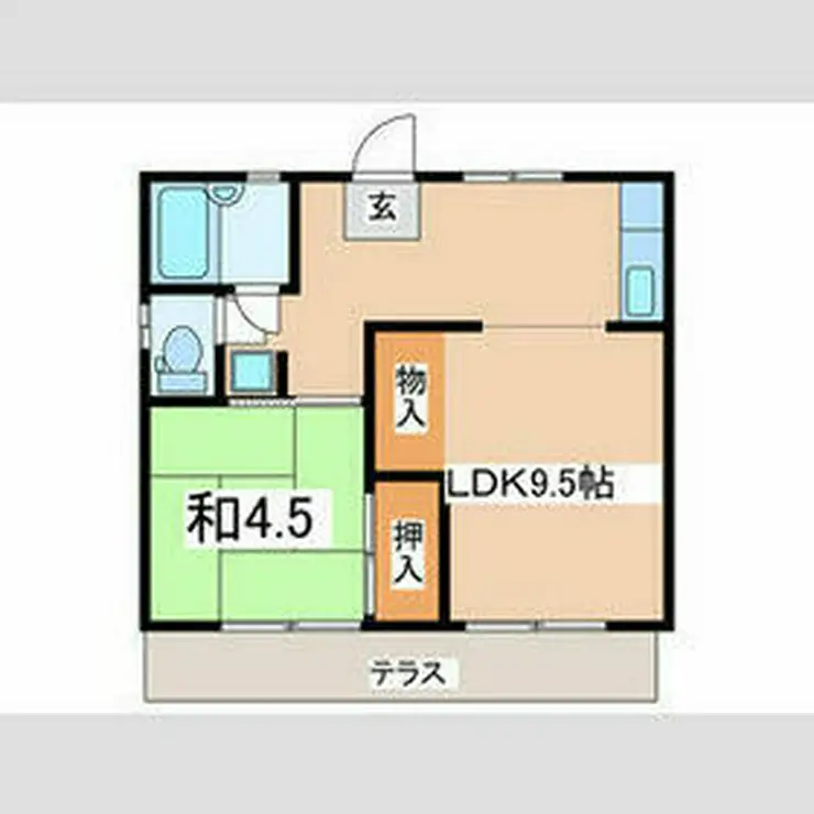 野川ハイツ 1階階 間取り