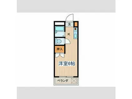 リッツマリオット(1K/4階)の間取り写真