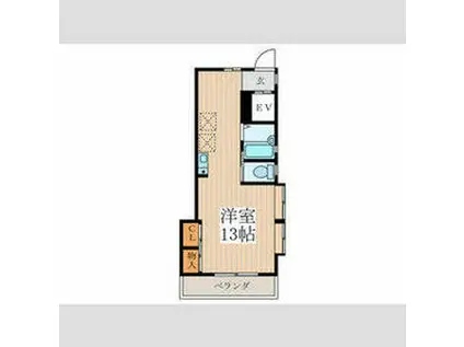 メゾン愛(ワンルーム/3階)の間取り写真