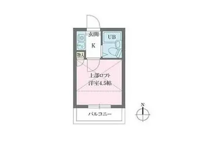 ライフピア高野台(1K/1階)の間取り写真