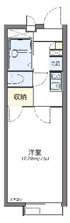 レオパレスレグルス 2階階 間取り