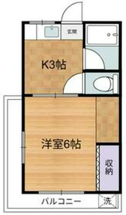 コウノハイツ 4階階 間取り