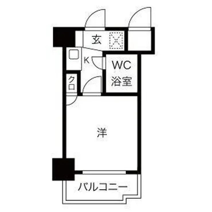 クリオ神奈川新町壱番館 4階階 間取り