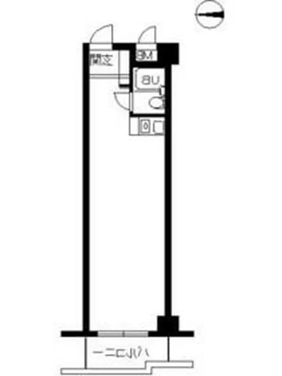 スカイコート市ヶ谷 3階階 間取り