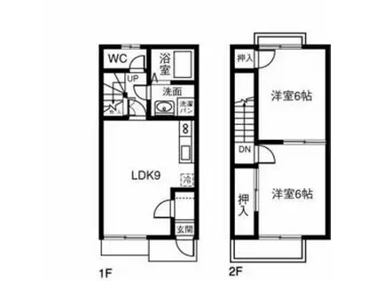 アムール２(2LDK)の間取り写真