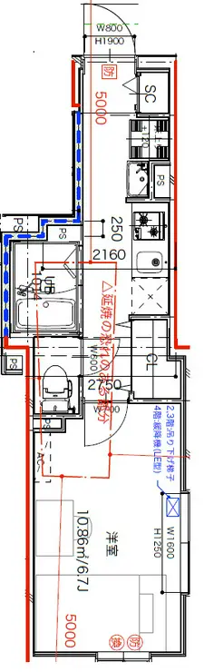 ハイツ境 4階階 間取り