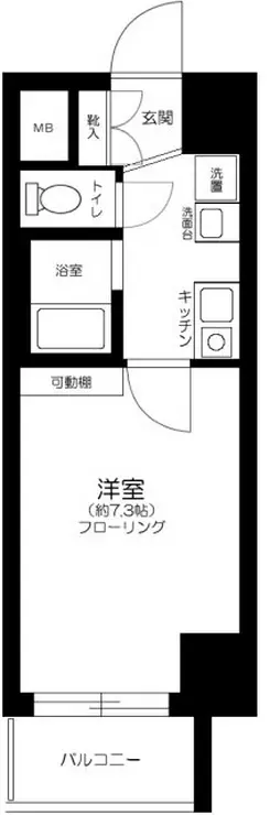 マンションアクロス西巣鴨 8階階 間取り