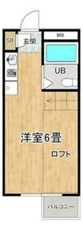 ビアン国立 2階階 間取り