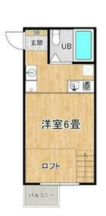 ビアン国立 3階階 間取り