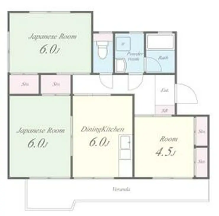 ライフマンション 2階階 間取り