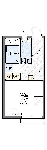レオパレスイースト(1K/2階)の間取り写真