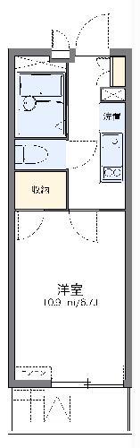 レオパレスT&K(1K/1階)の間取り写真