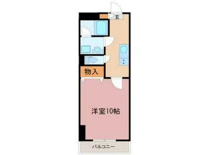 ロイヤル金信Ⅳ(1K/4階)の間取り写真