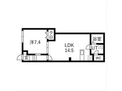 アイリス渋谷(1LDK/-1階)の間取り写真