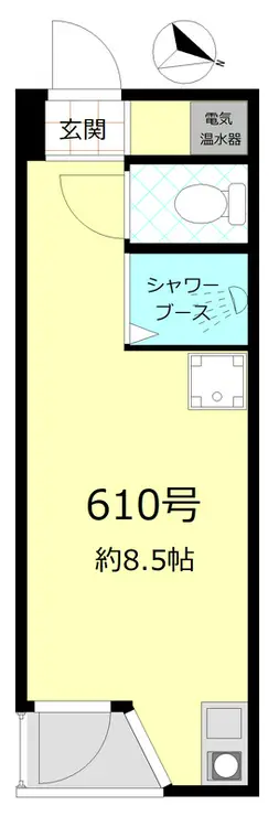 赤坂キャステール 6階階 間取り
