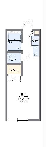 レオパレス中野(1K/2階)の間取り写真
