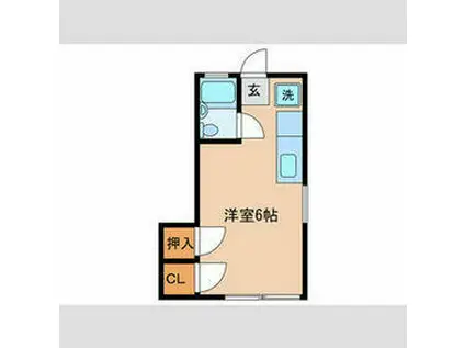 DORM中野(ワンルーム/1階)の間取り写真