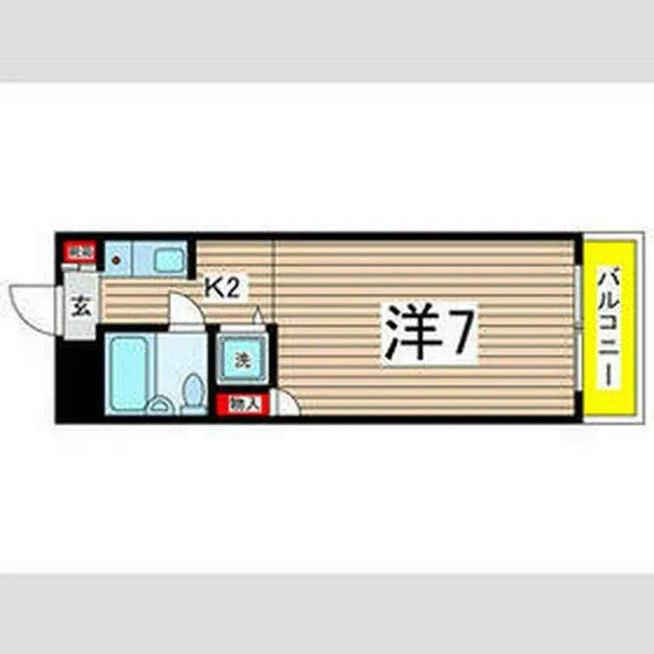 秋山菅マンション 2階階 間取り