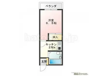 草間ビル(1K/5階)の外観写真