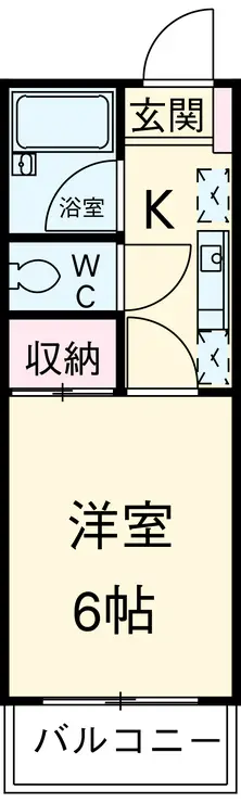 ボナール東林間 2階階 間取り
