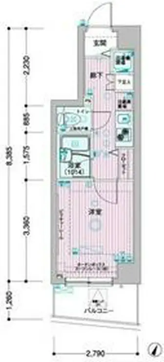 メインステージ板橋志村 4階階 間取り