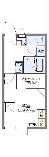 レオパレス栄華西Ⅲ(1K/1階)の間取り写真