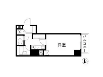 URBAN LINK蒲田(1K/8階)の間取り写真