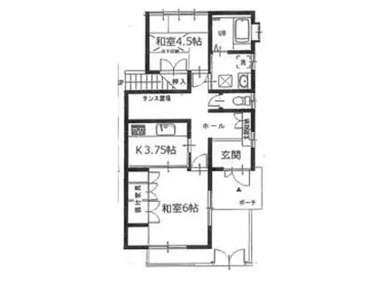 フレグランス中尾101(2K/2階)の間取り写真