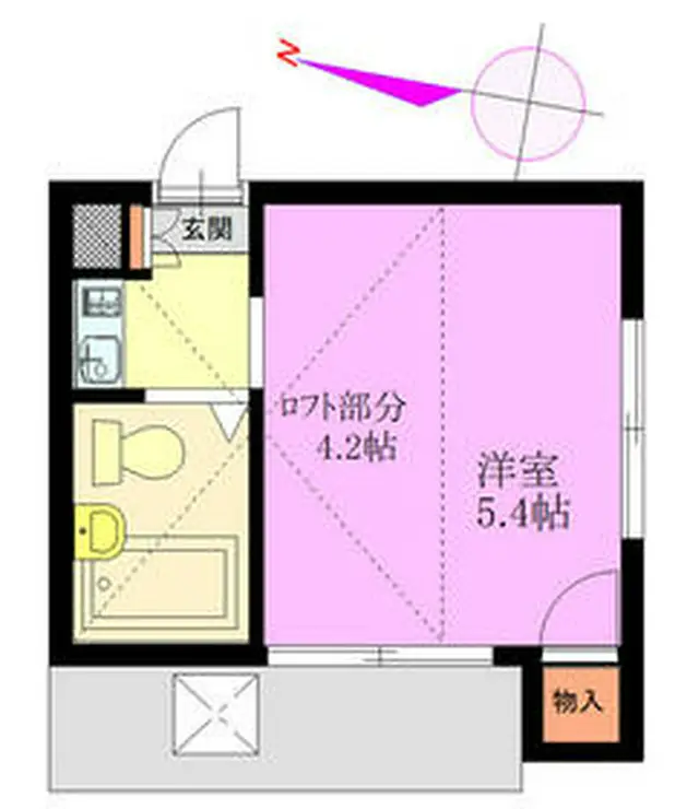 レオパレス川口第17 1階階 間取り