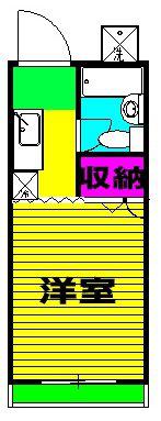 5多摩井(1K/1階)の間取り写真