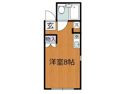 コープクリニカ(ワンルーム/2階)の間取り写真