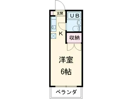 パルスクエア・サノ(ワンルーム/1階)の間取り写真