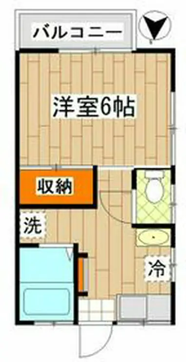 ハイツコウチ 1階階 間取り