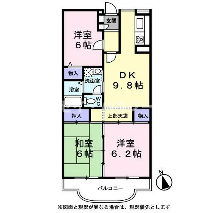 アヴニール梨の樹 2階階 間取り