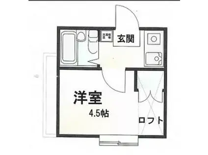サンコーポ星久喜(1K/2階)の間取り写真