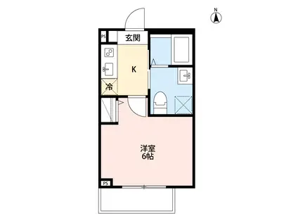 ROBOT HOME 鉄道博物館Ⅱロボットホームテツドウハクブツカンツ(1K/1階)の間取り写真