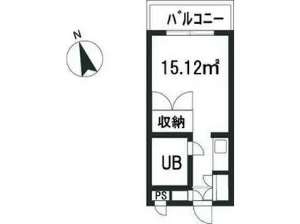 ユースピア大倉山(ワンルーム/3階)の間取り写真