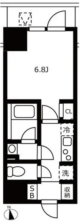 ハーモニーレジデンス浜松町 7階階 間取り