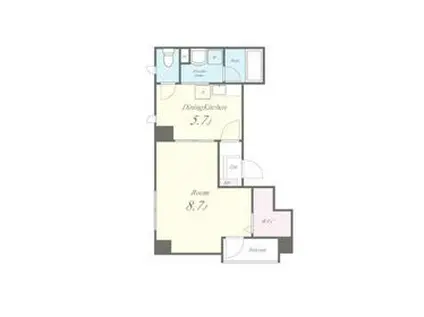 エクセレント鳳珠(1DK/3階)の間取り写真