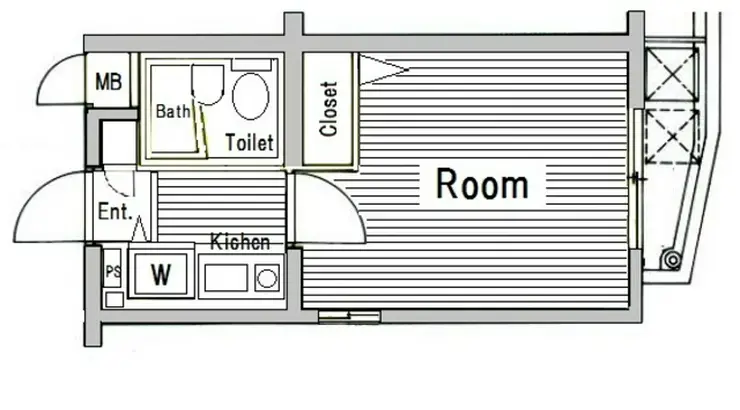 セルベコート野方 1階階 間取り