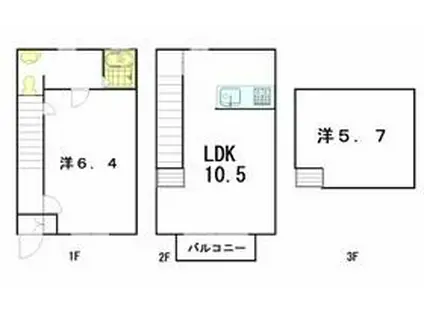 ポテトハウス(2LDK)の間取り写真