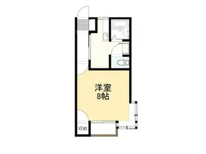 サンハイム(1K/2階)の間取り写真