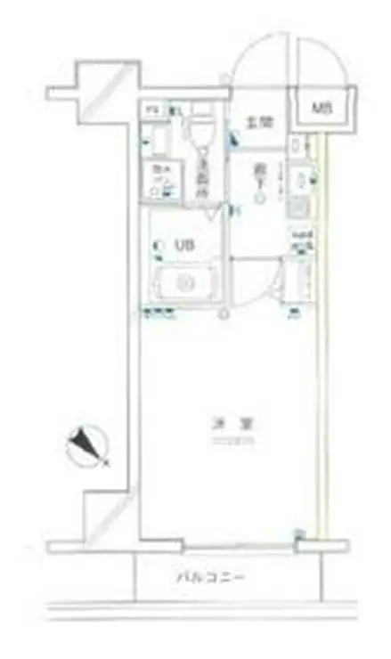 グリフィン横浜・反町公園 2階階 間取り