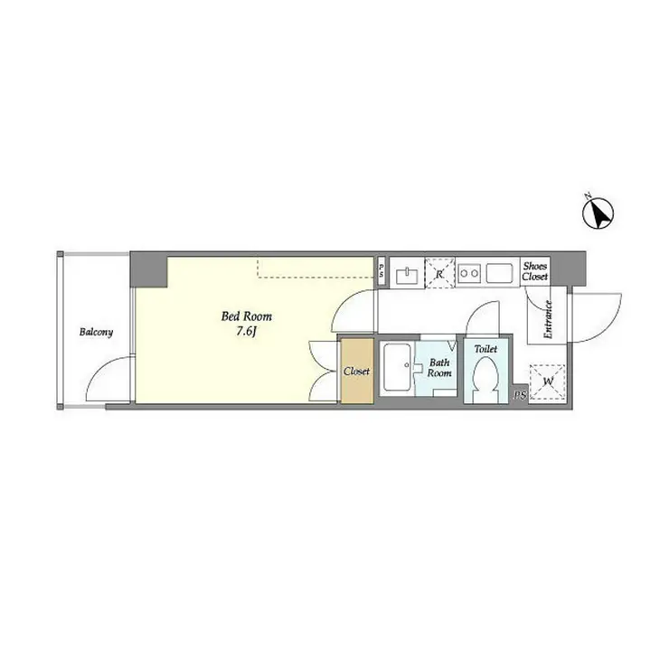 エルフレア立川 8階階 間取り