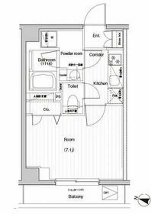 PREMIUM CUBE文京江戸川橋#mo 3階階 間取り