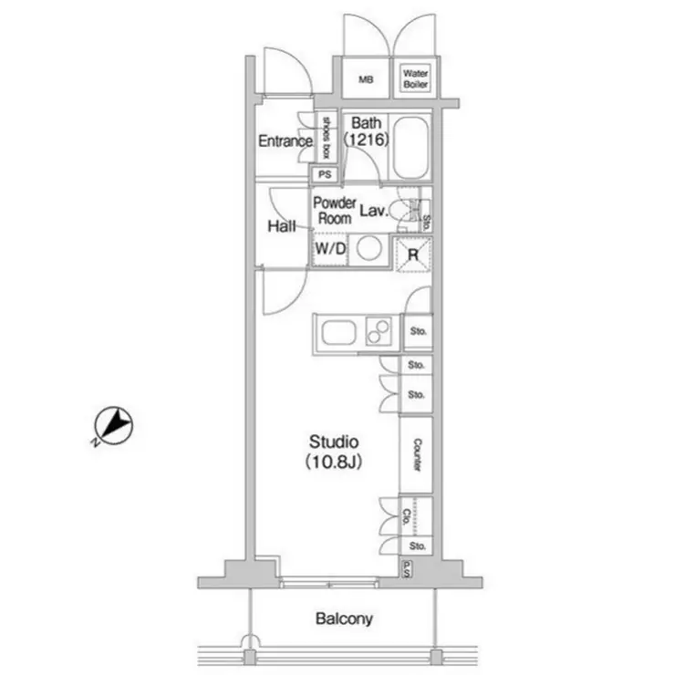 コンフォリア北参道 14階階 間取り